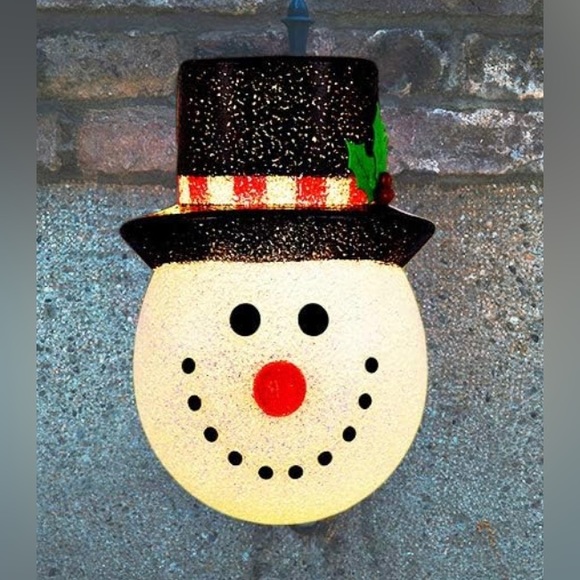 Snowman Porch Light Cover Christmas Decorations Outdoor - Picture 3 of 7